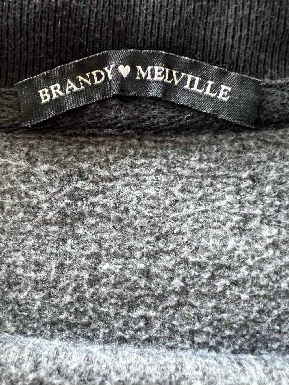 Brandy Melville St. Barth Navy Crewneck Sweatshirt with White Anchor Logo - Picture 3 of 5